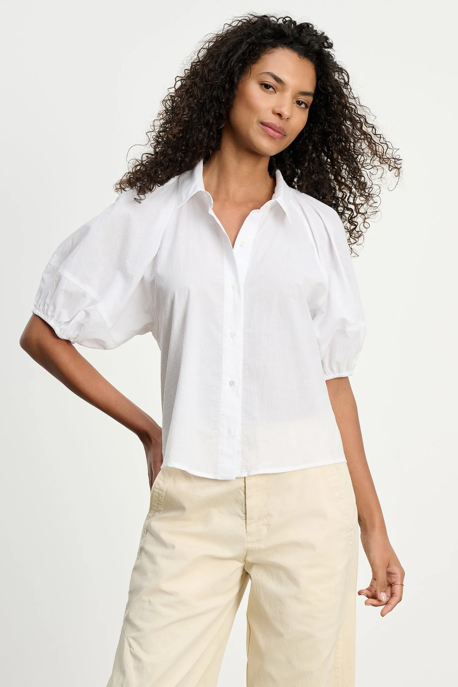 AUTUMN SHIRT IN WHITE sold by Velvet Tees product image thumbnail 2