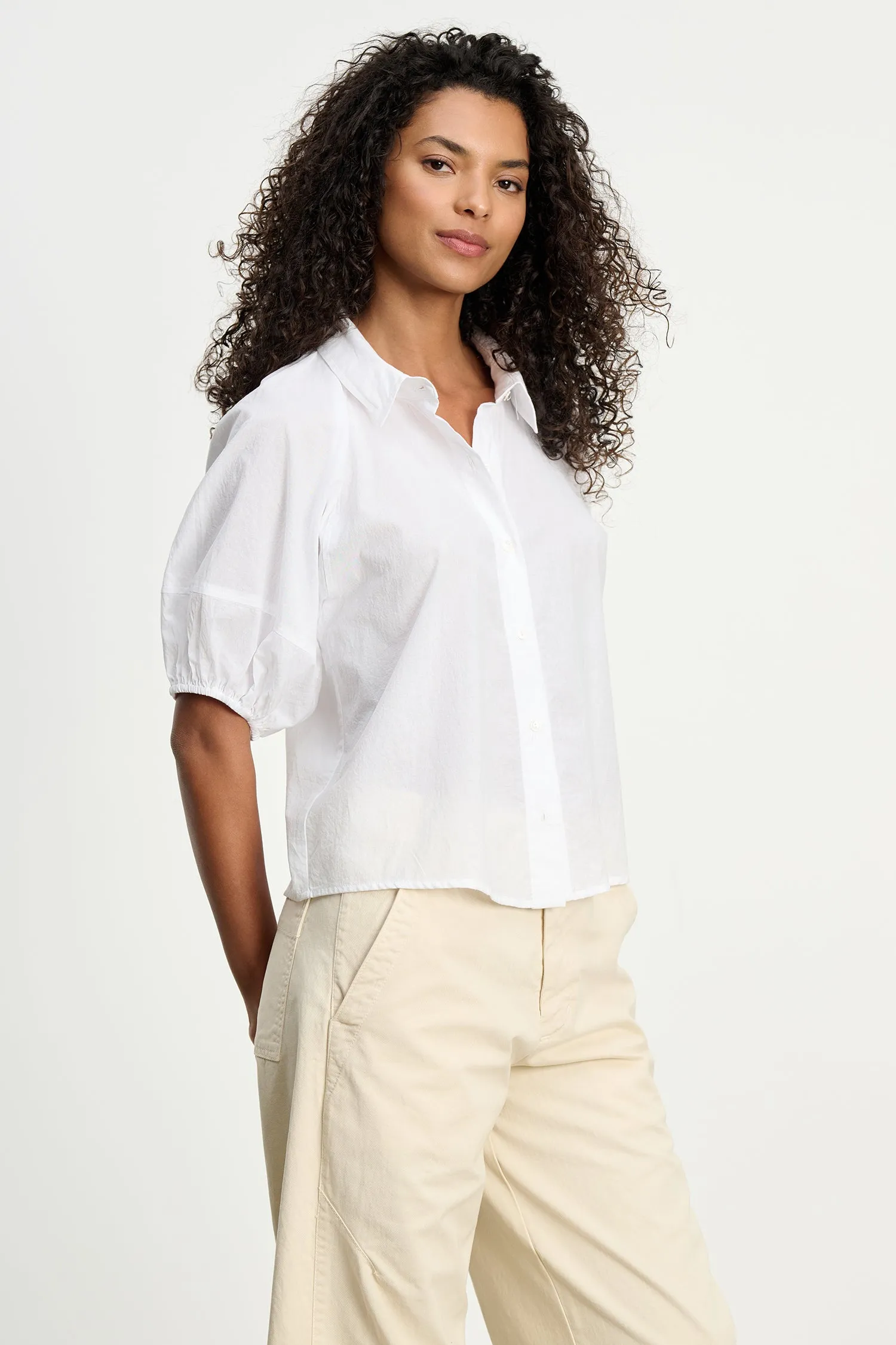 AUTUMN SHIRT IN WHITE sold by Velvet Tees product image thumbnail 4