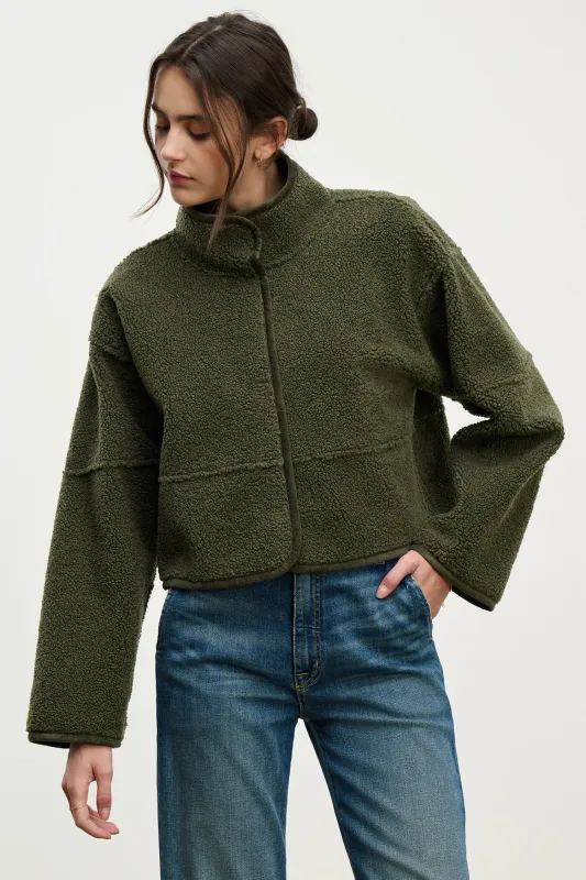 KELLY REVERSIBLE JACKET IN ARMY sold by Velvet Tees