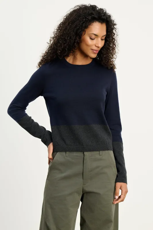 ROXY SWEATER IN NAVY sold by Velvet Tees