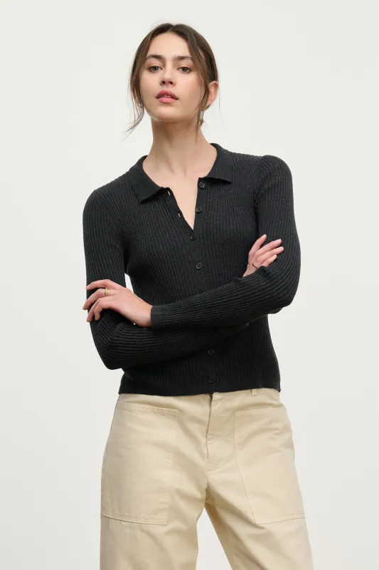 NIKKI CARDIGAN IN BLACK made by Velvet Tees
