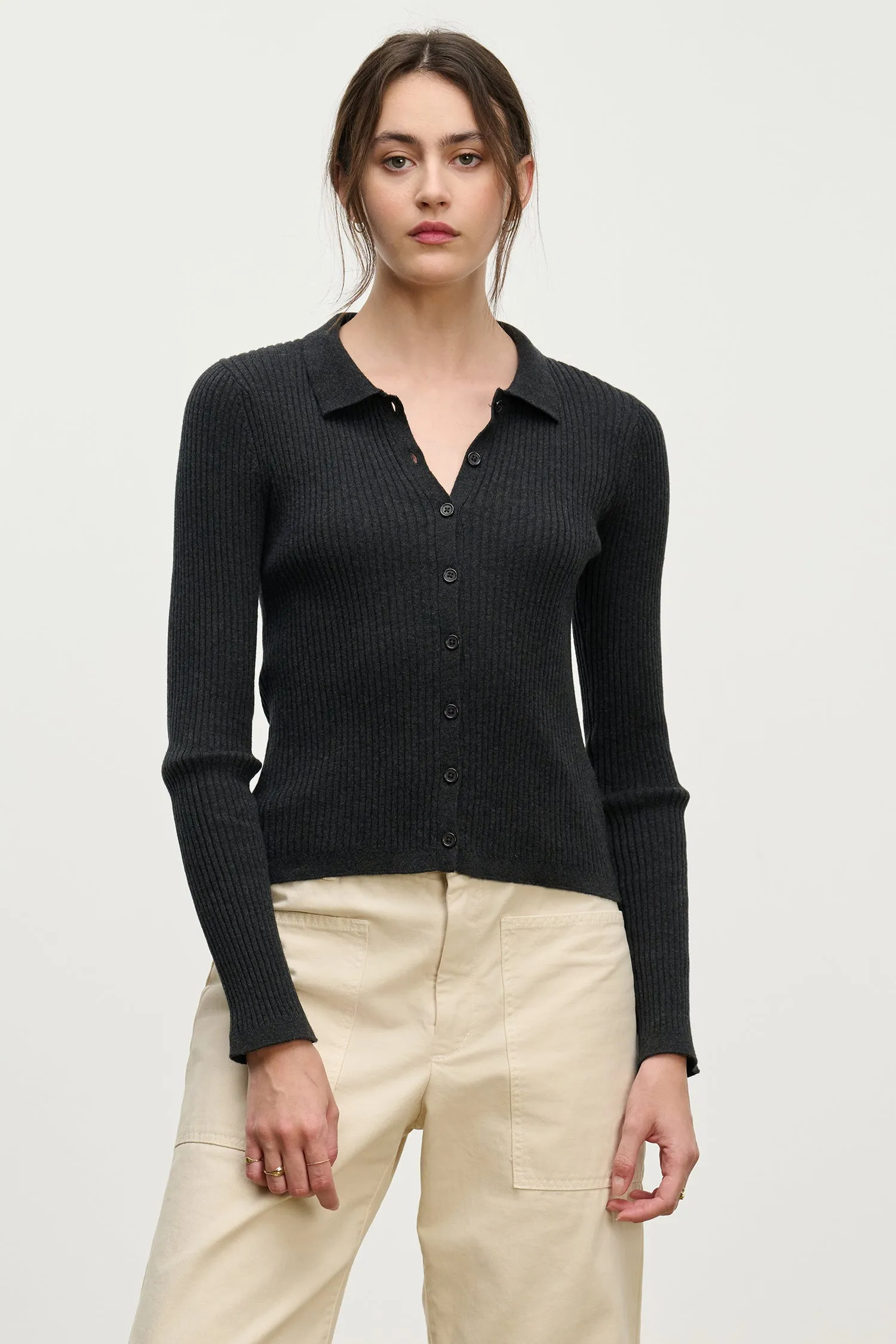 NIKKI CARDIGAN IN BLACK sold by Velvet Tees product image thumbnail 2
