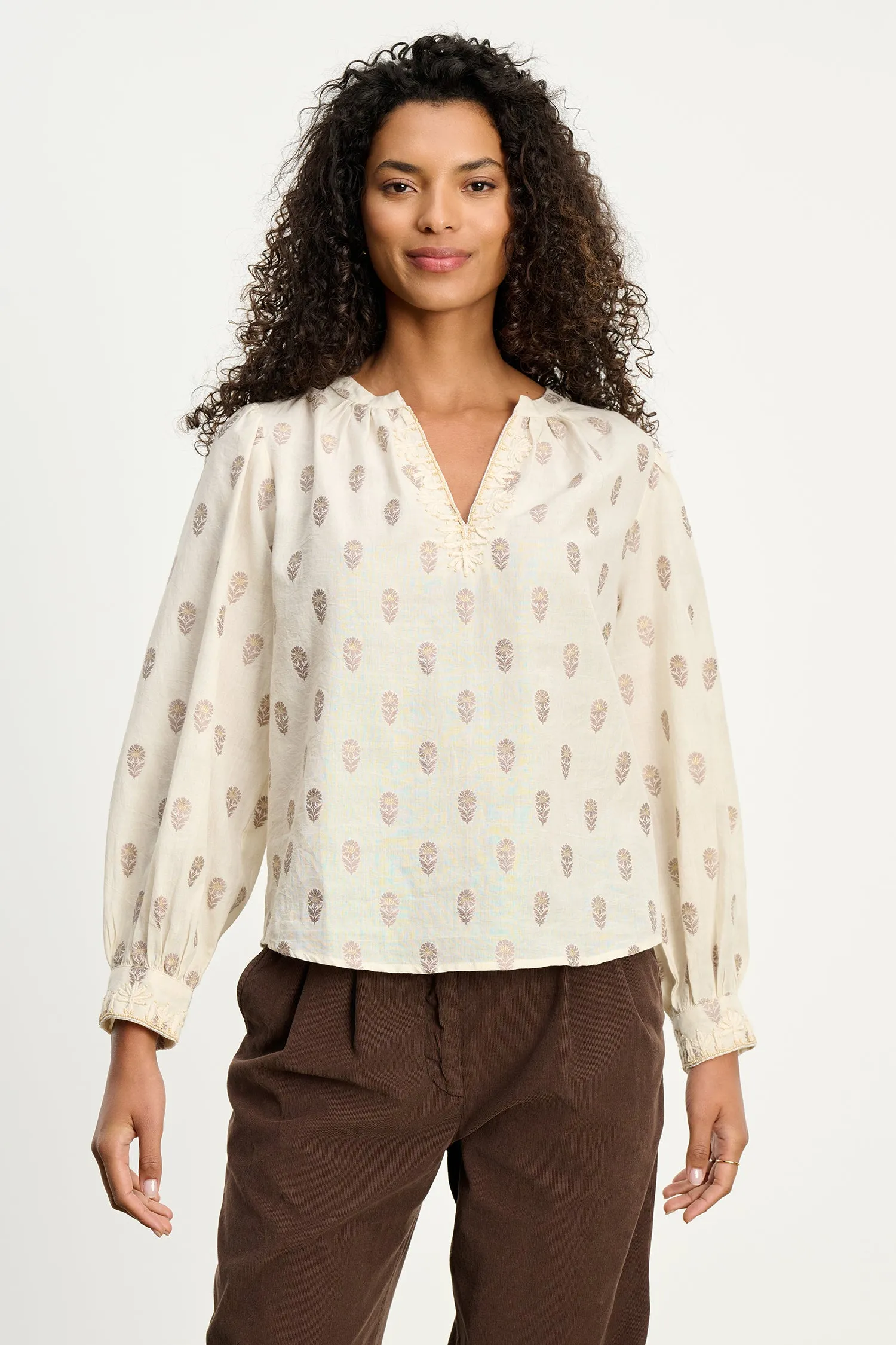 ANA BLOUSE IN MULTI sold by Velvet Tees