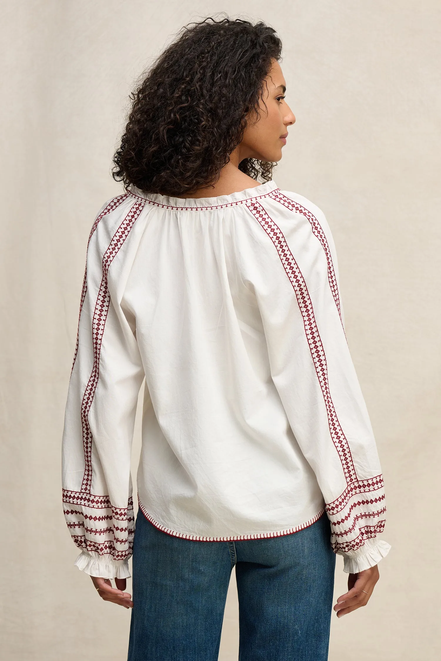 SCARLETT TOP IN CREAM sold by Velvet Tees product image thumbnail 5