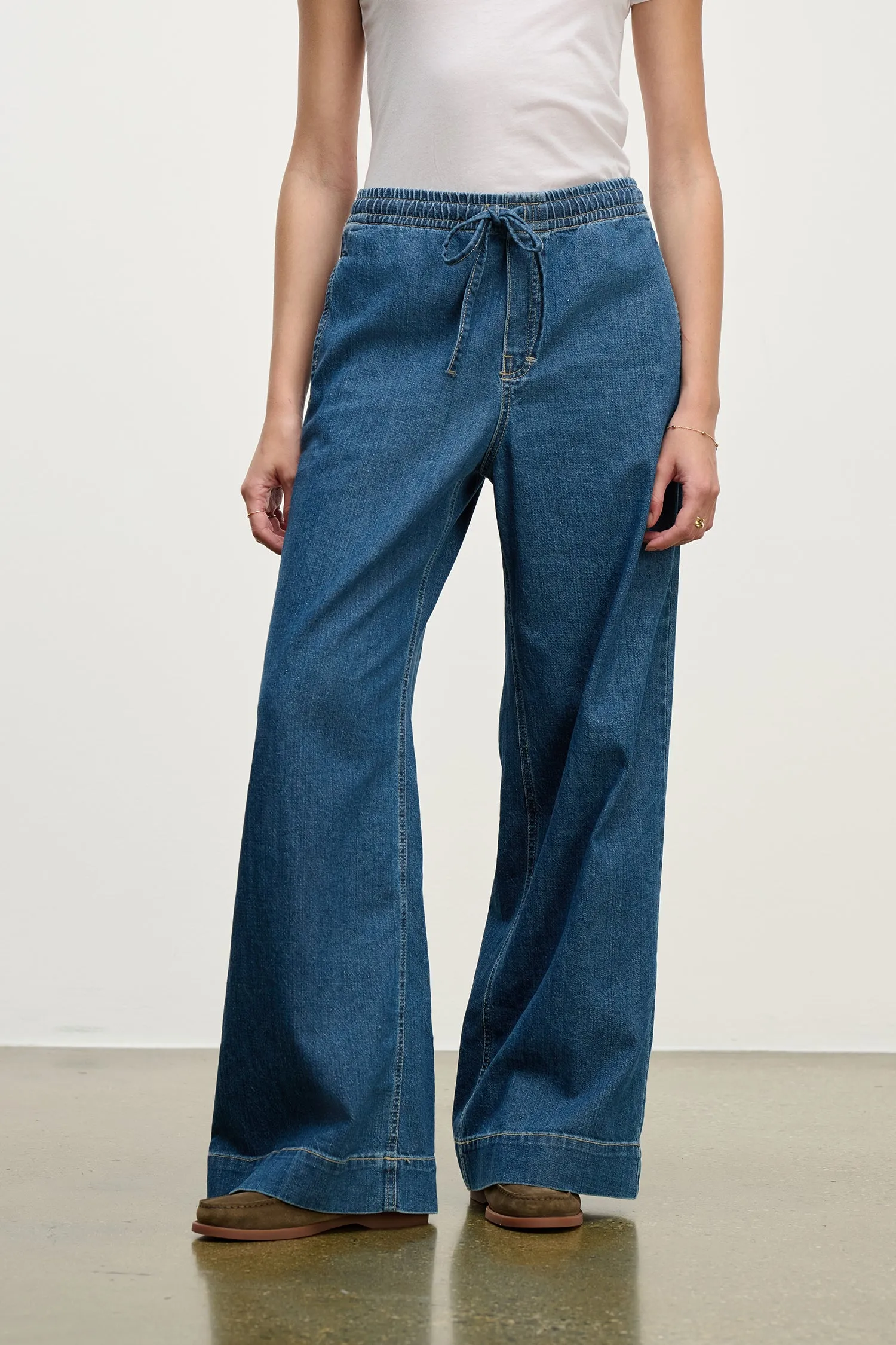 MIRA TROUSER IN CLASSIC sold by Velvet Tees