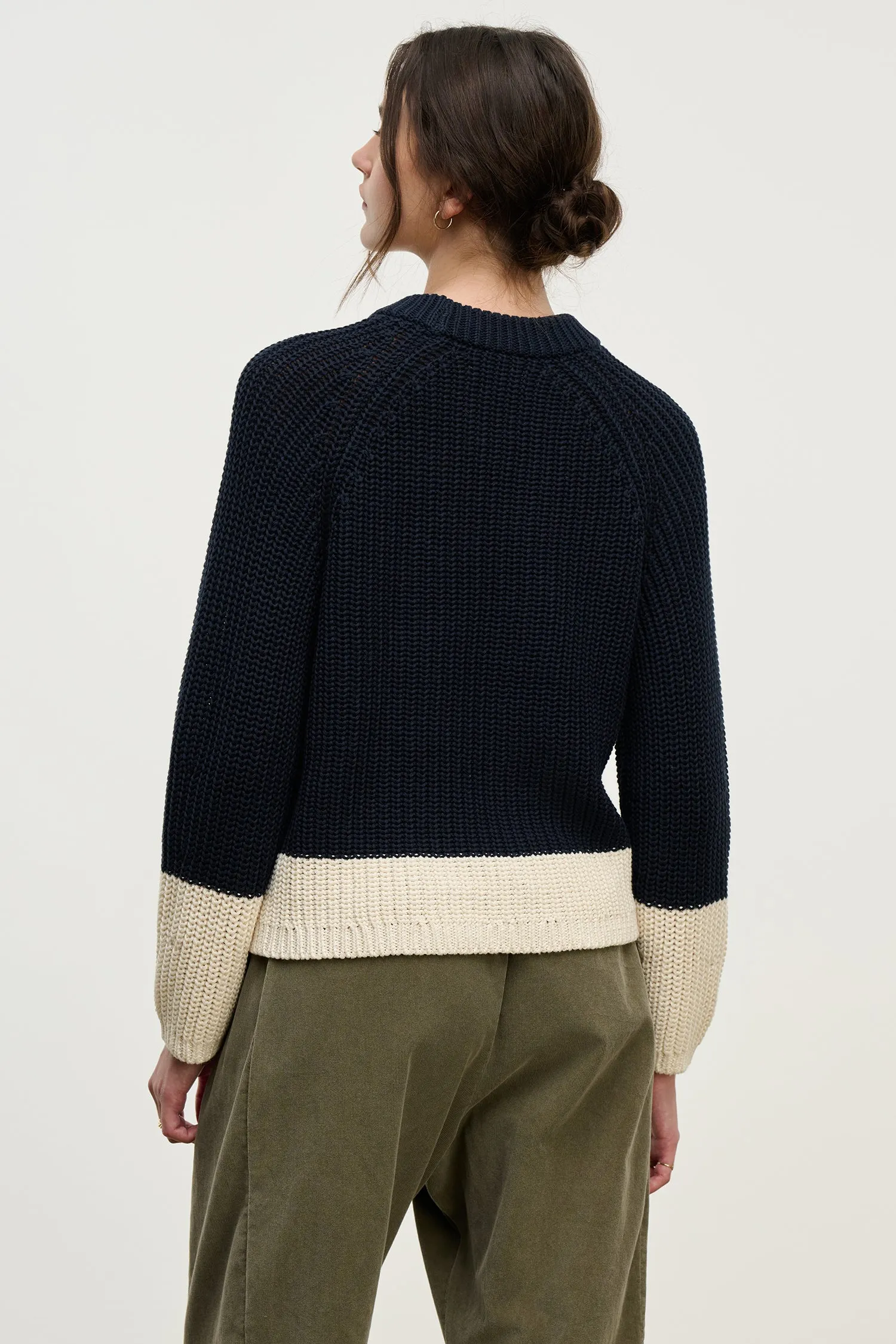 SHAY SWEATER IN NAVY sold by Velvet Tees product image thumbnail 4
