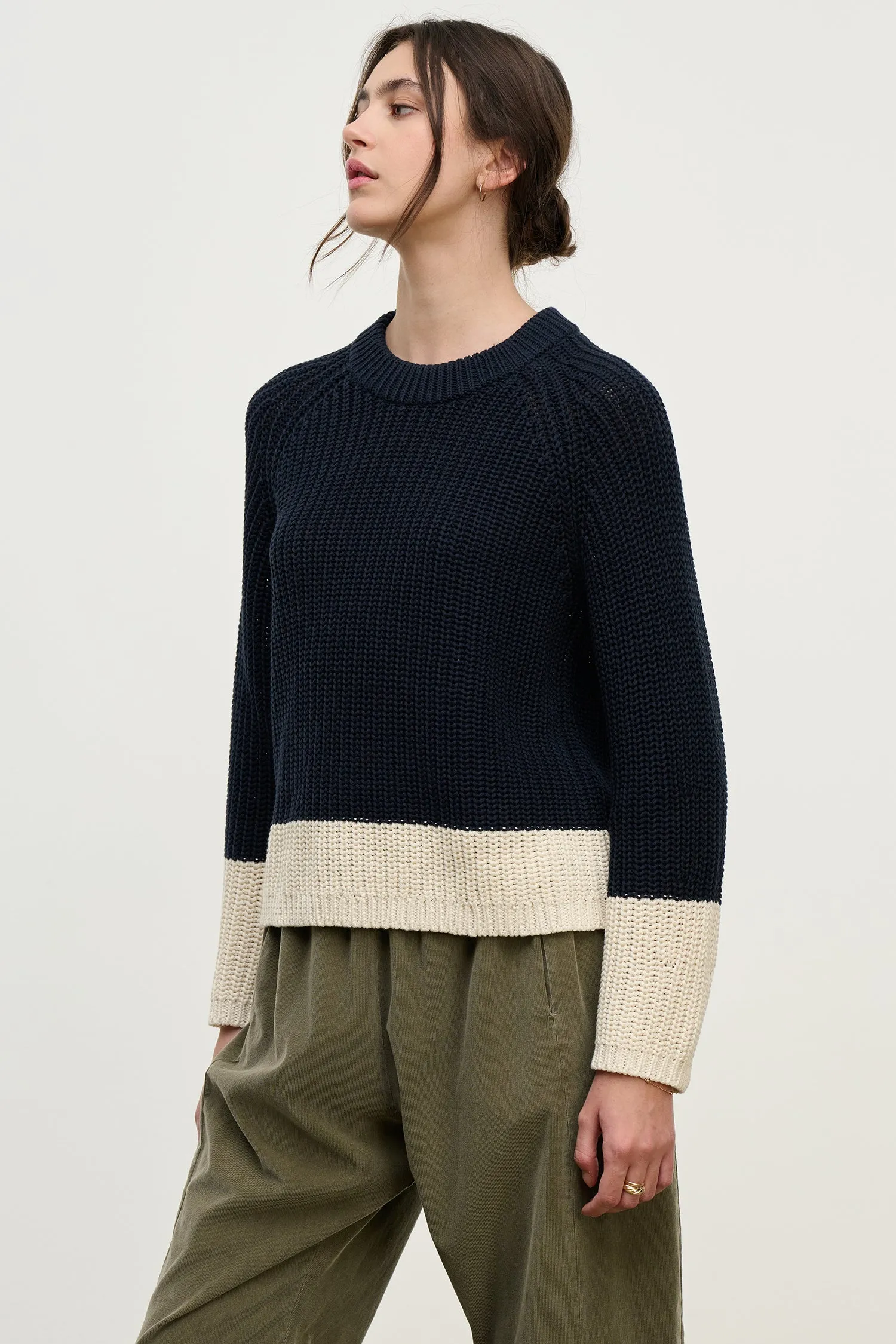 SHAY SWEATER IN NAVY sold by Velvet Tees product image thumbnail 5