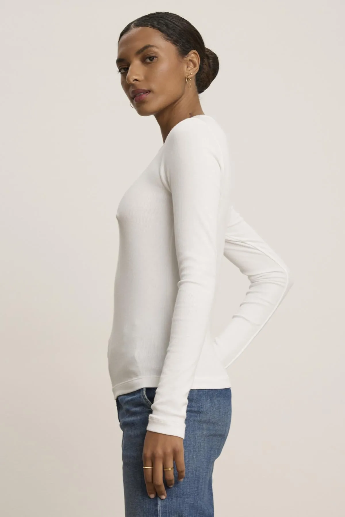 CAMINO TOP IN WHITE sold by Velvet Tees product image thumbnail 4