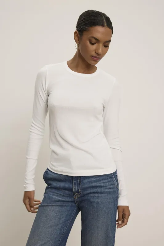CAMINO TOP IN WHITE sold by Velvet Tees