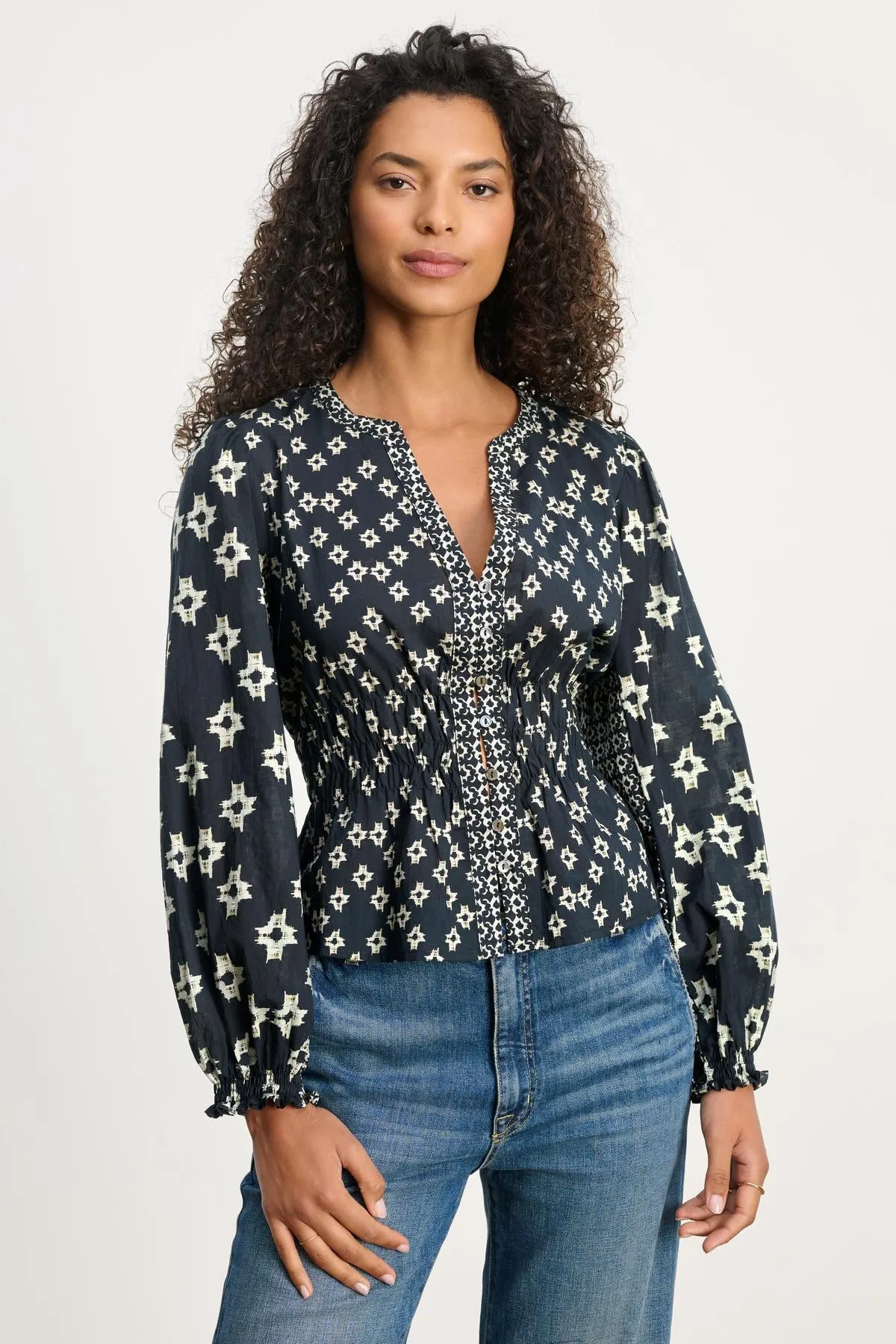 CHARLOTTE TOP IN MIDNIGHT sold by Velvet Tees product image thumbnail 3