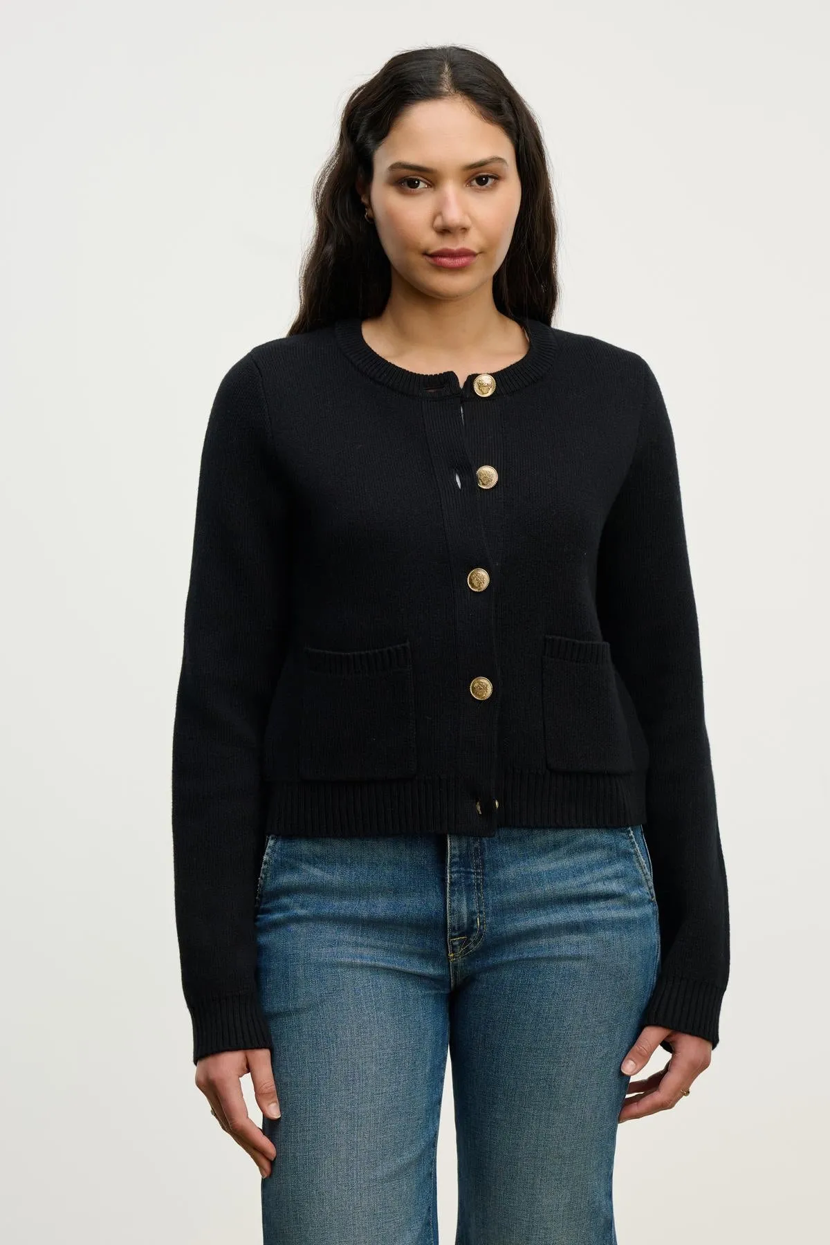 MAHAL CARDIGAN IN BLACK sold by Velvet Tees