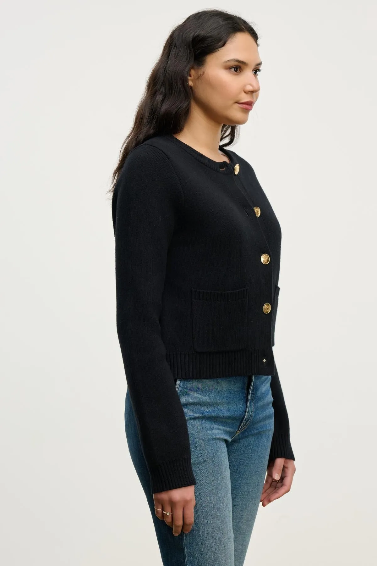 MAHAL CARDIGAN IN BLACK sold by Velvet Tees product image thumbnail 2