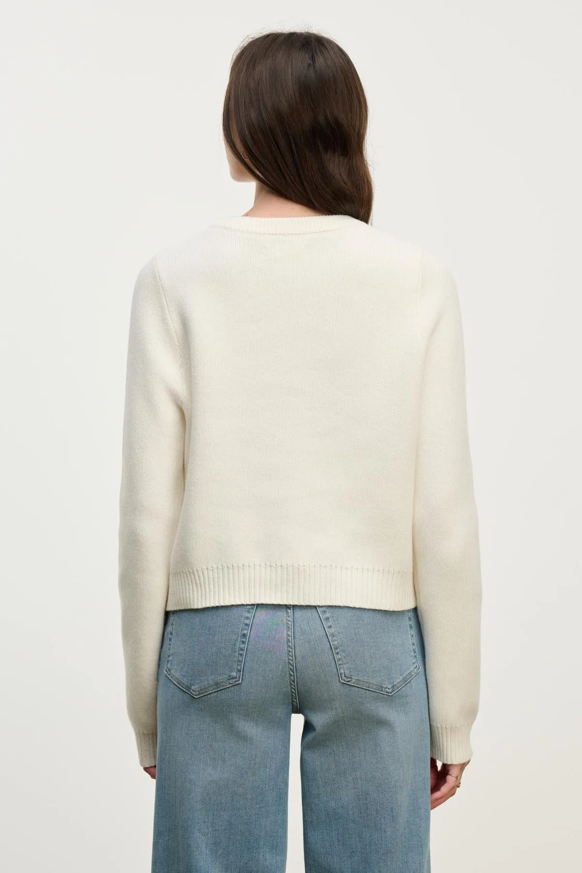 MAHAL CARDIGAN IN MILK sold by Velvet Tees product image thumbnail 3