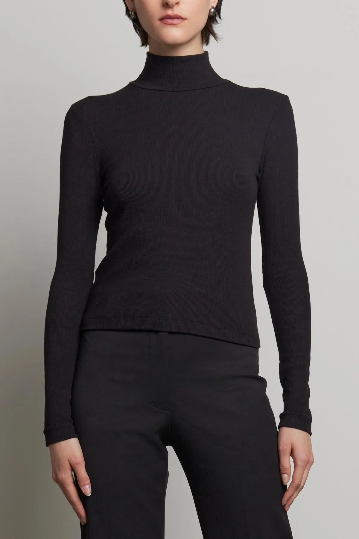 HELM TURTLENECK IN BLACK sold by Velvet Tees
