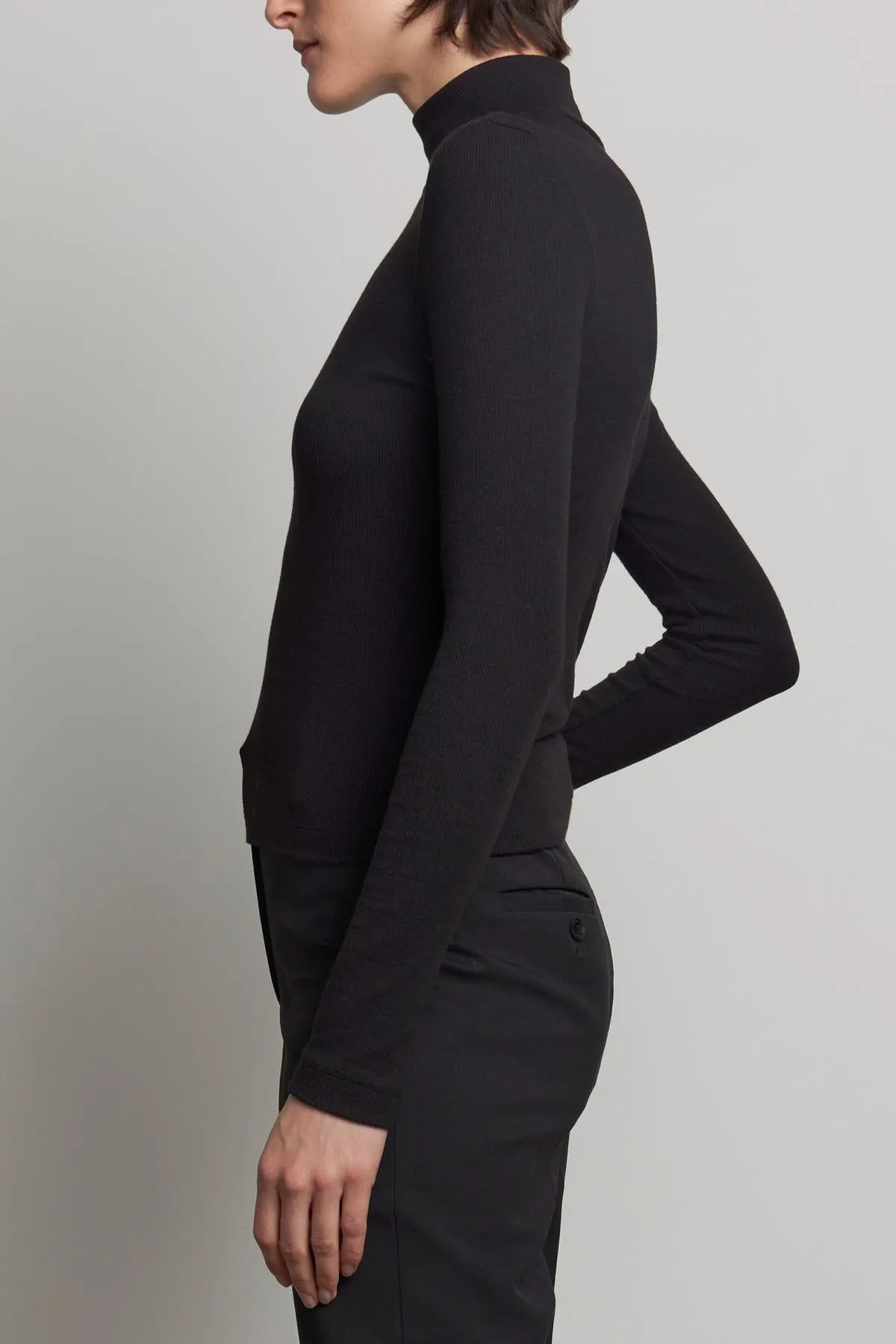 HELM TURTLENECK IN BLACK sold by Velvet Tees product image thumbnail 2