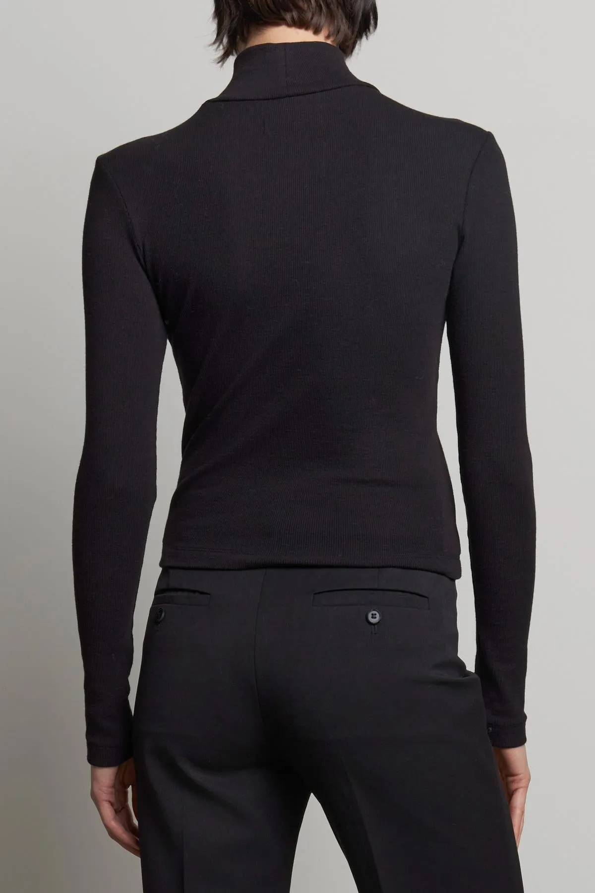 HELM TURTLENECK IN BLACK sold by Velvet Tees product image thumbnail 3