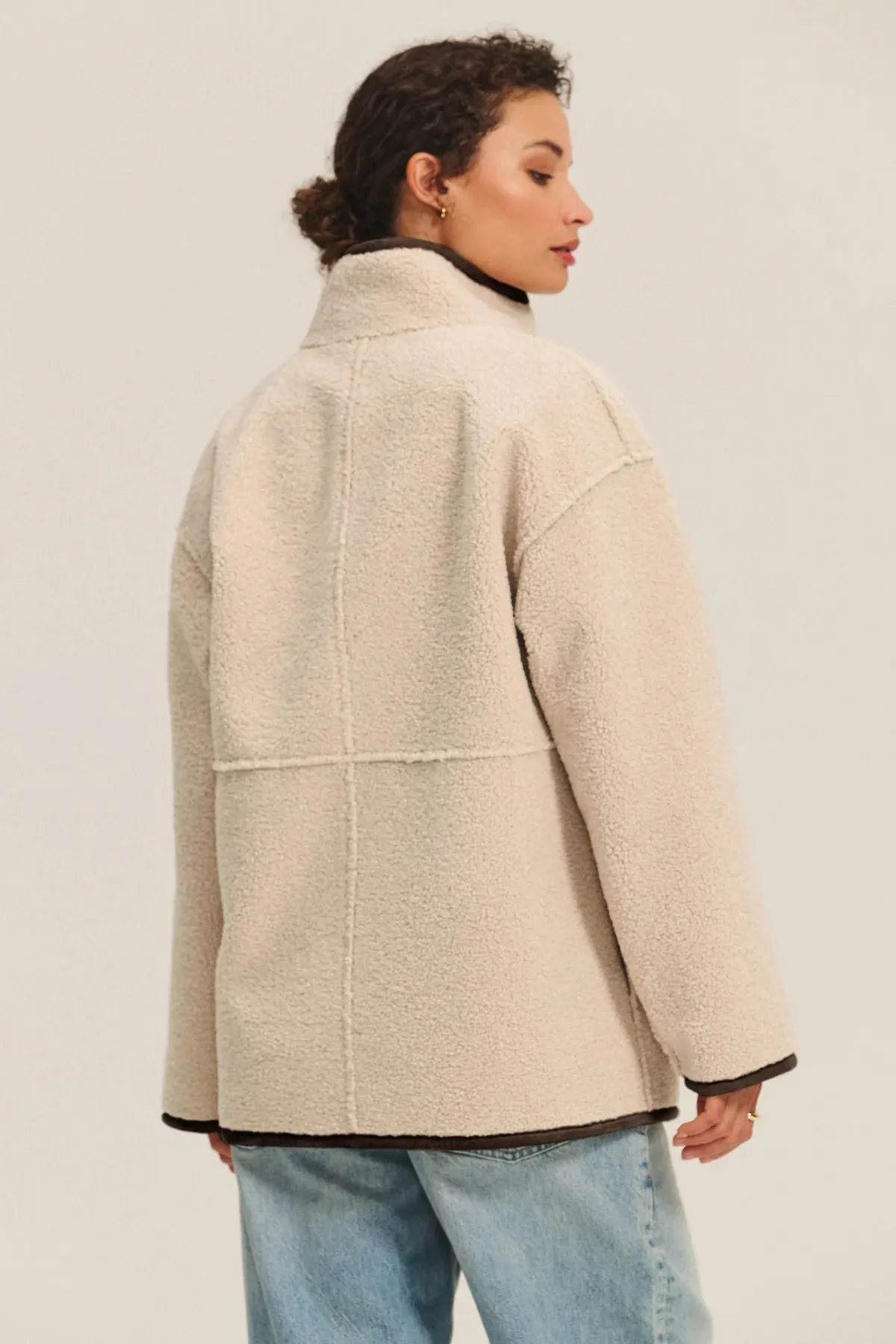 SHONA REVERSIBLE JACKET IN ESPRESSO sold by Velvet Tees product image thumbnail 4