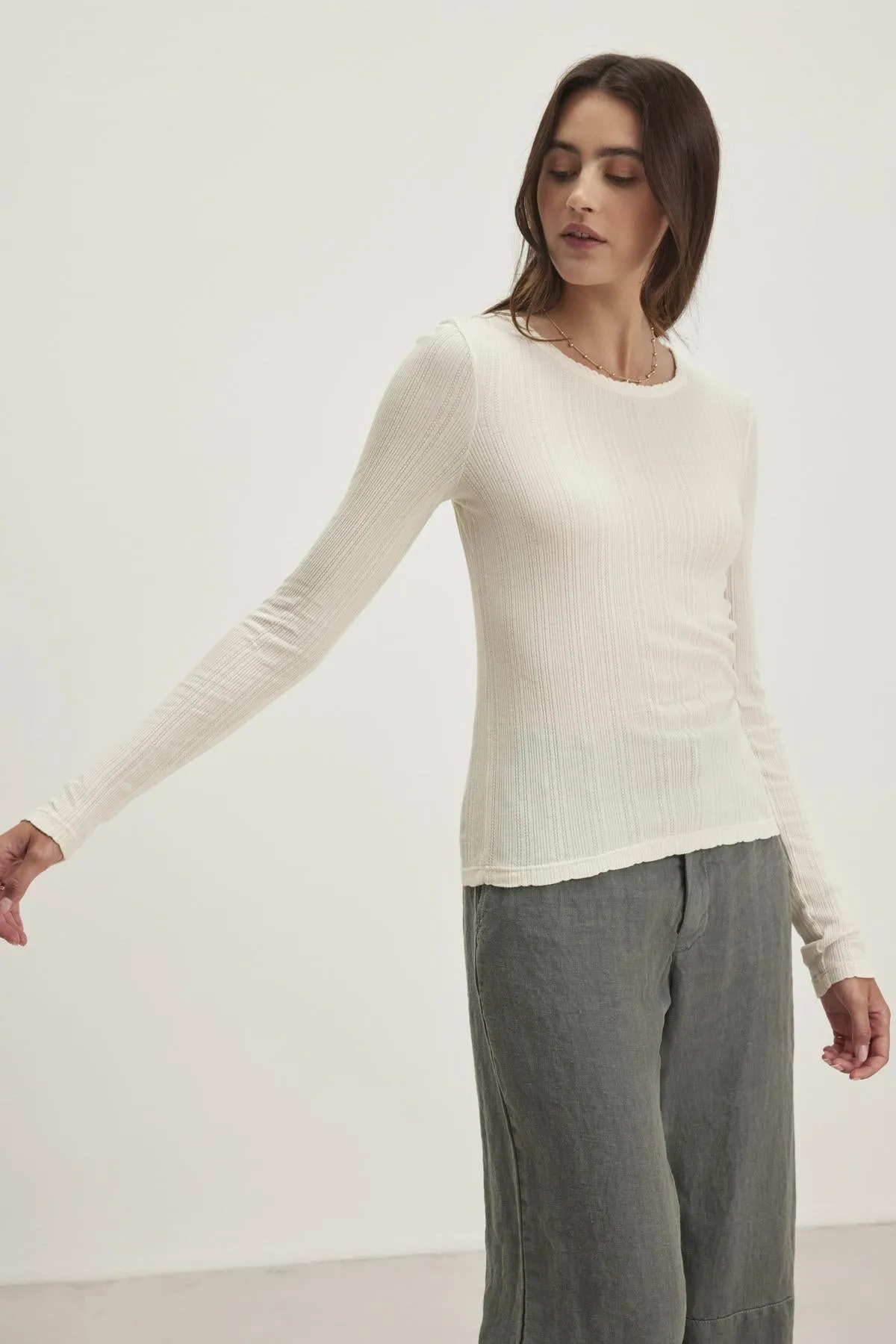 MAURI TOP IN WHITE sold by Velvet Tees product image thumbnail 3