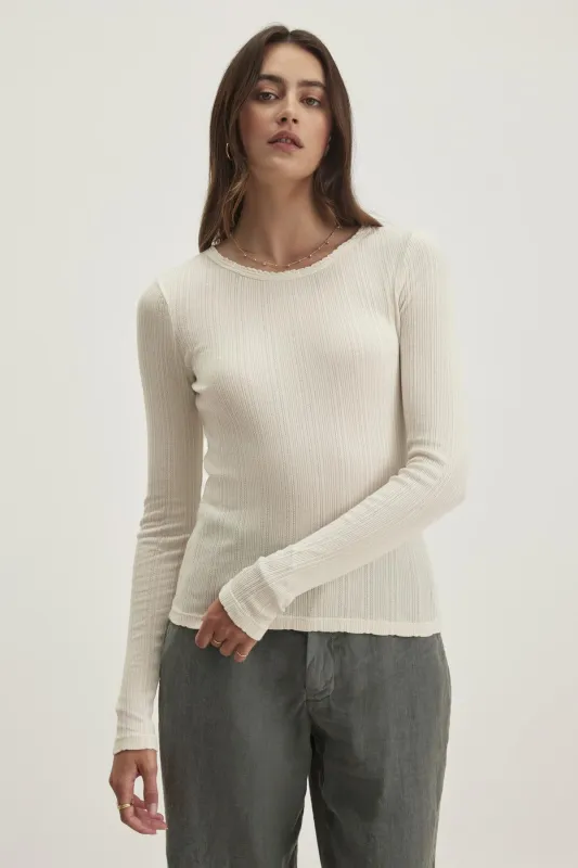 MAURI TOP IN WHITE sold by Velvet Tees