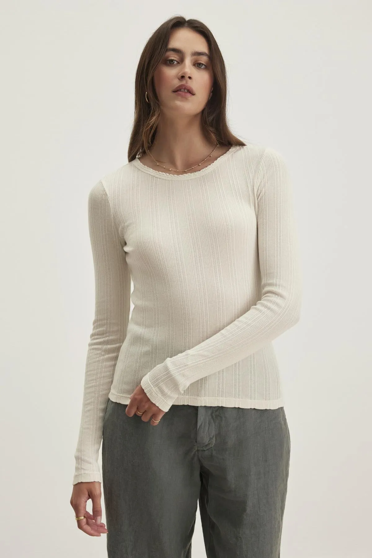 MAURI TOP IN WHITE sold by Velvet Tees