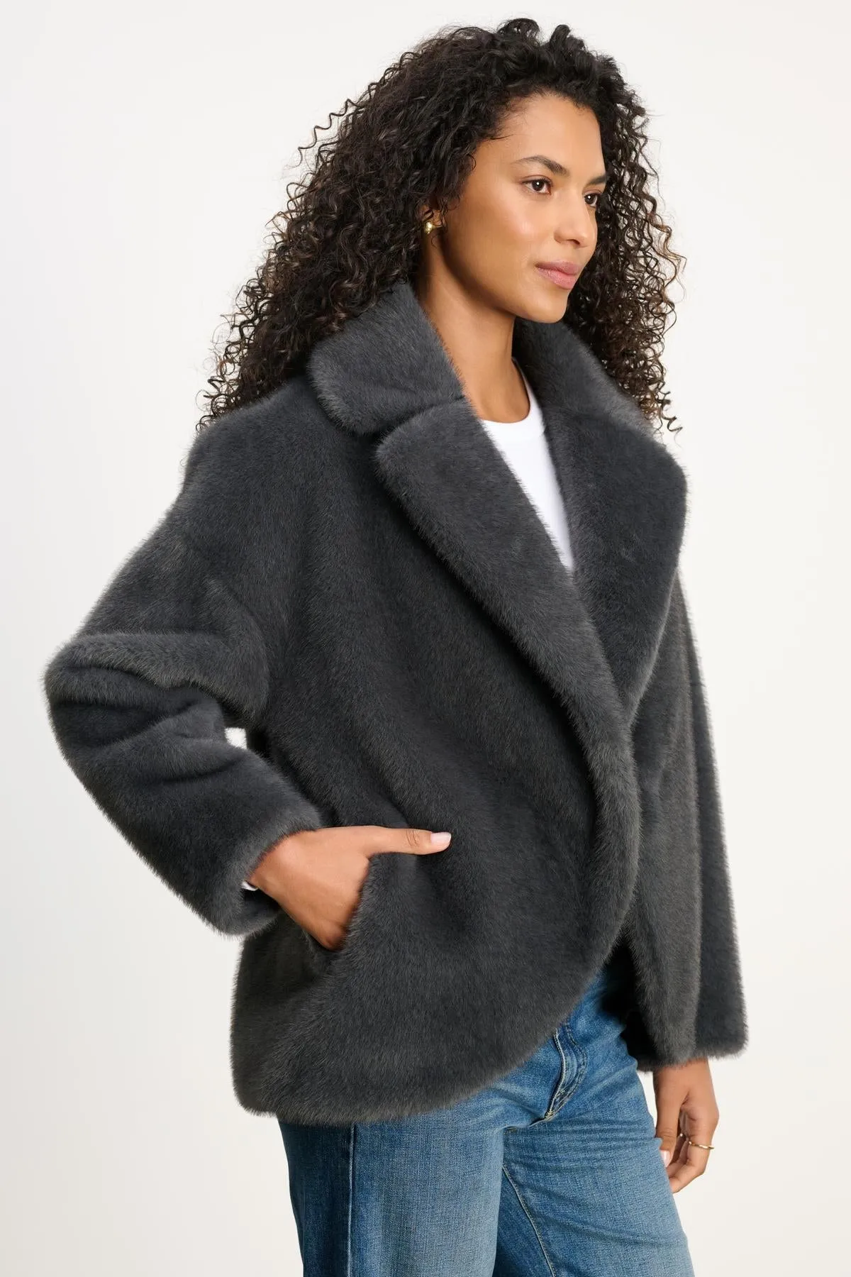 CAROLYN JACKET IN SLATE sold by Velvet Tees product image thumbnail 5