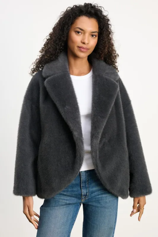 CAROLYN JACKET IN SLATE sold by Velvet Tees