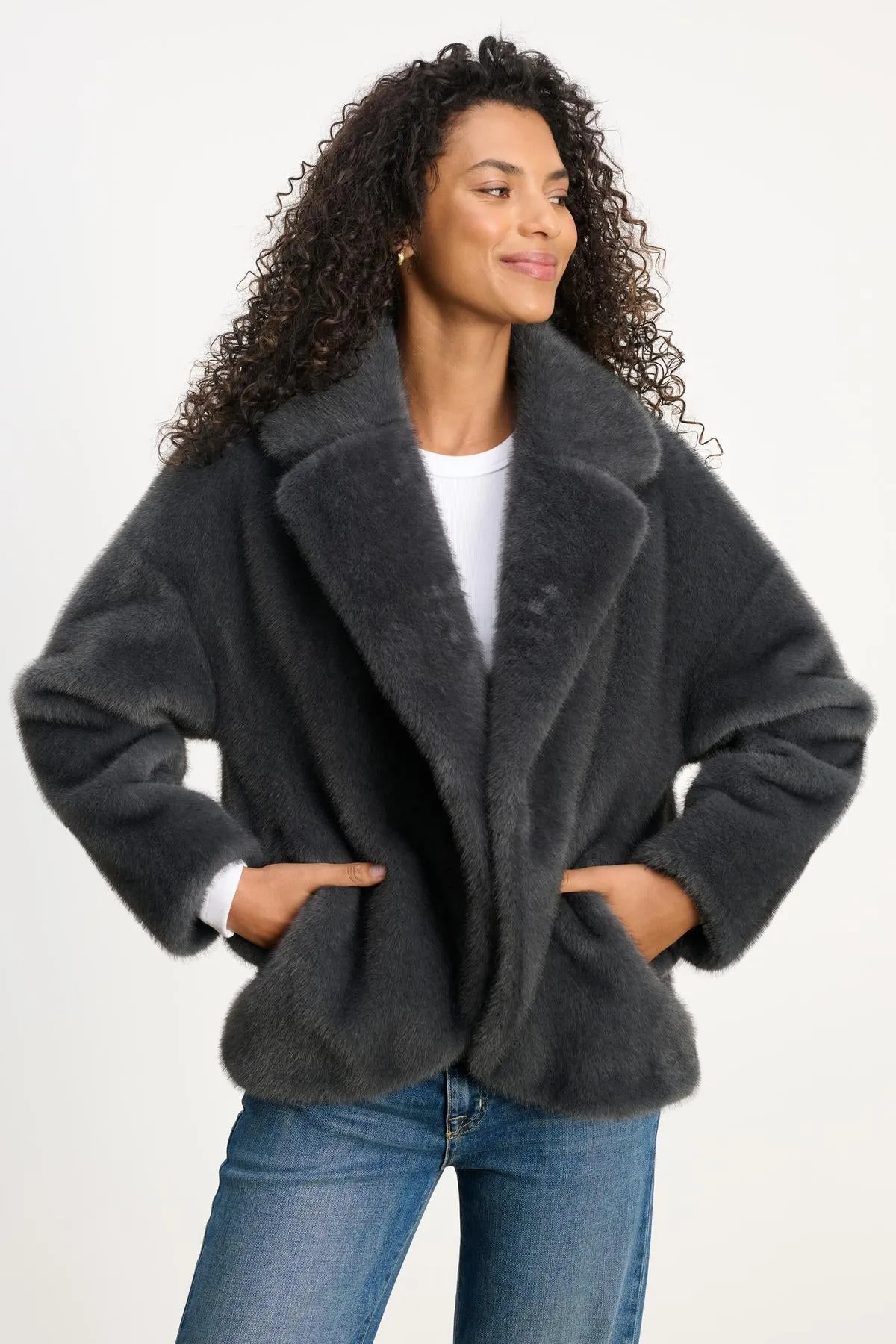 CAROLYN JACKET IN SLATE sold by Velvet Tees product image thumbnail 4