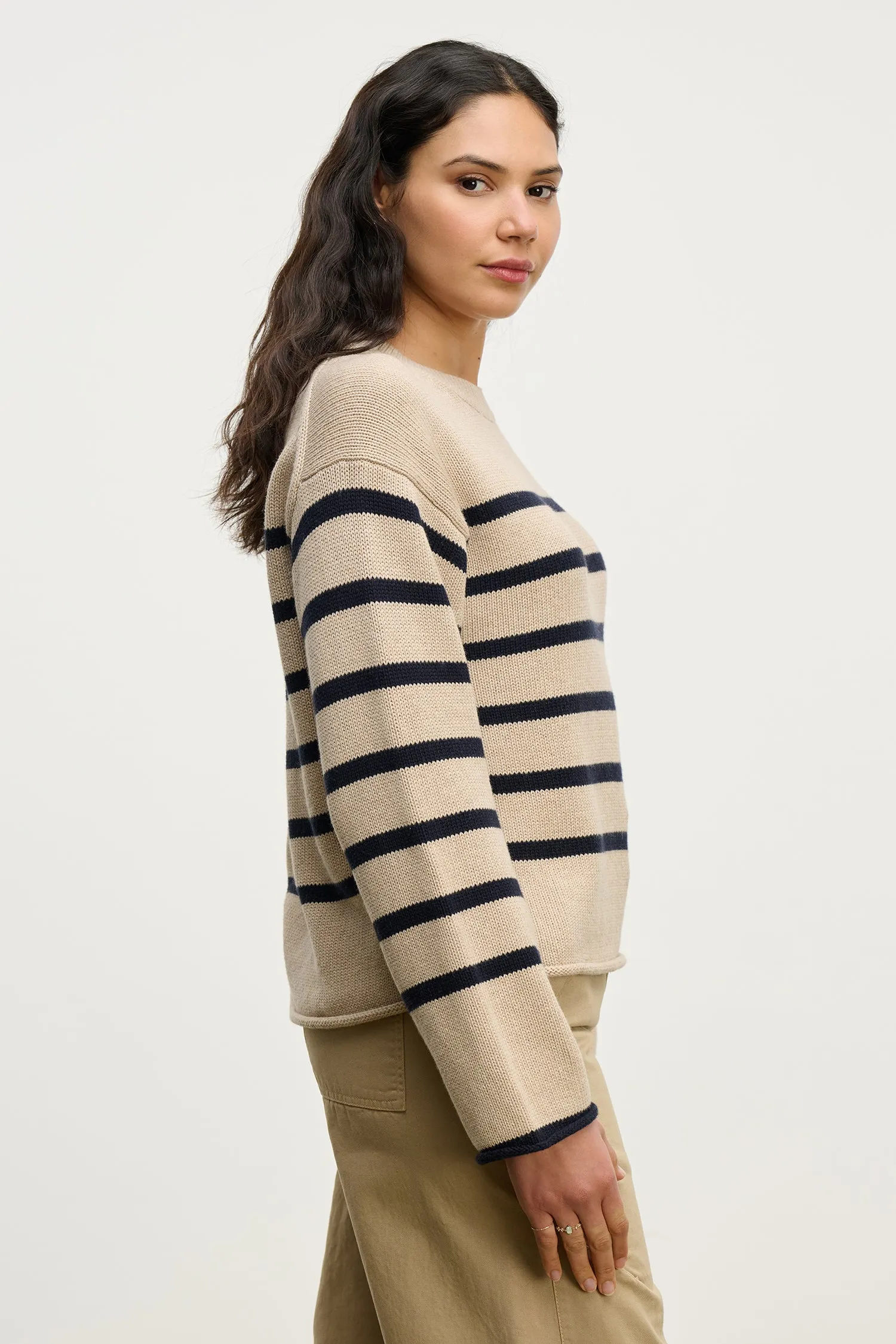 LUCIA SWEATER IN OAT sold by Velvet Tees product image thumbnail 3