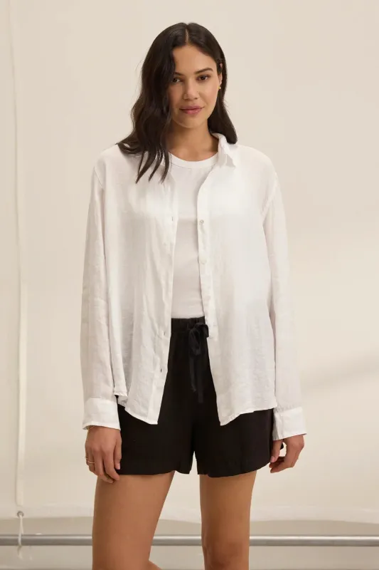 SISI LINEN SHIRT IN BEACH sold by Velvet Tees