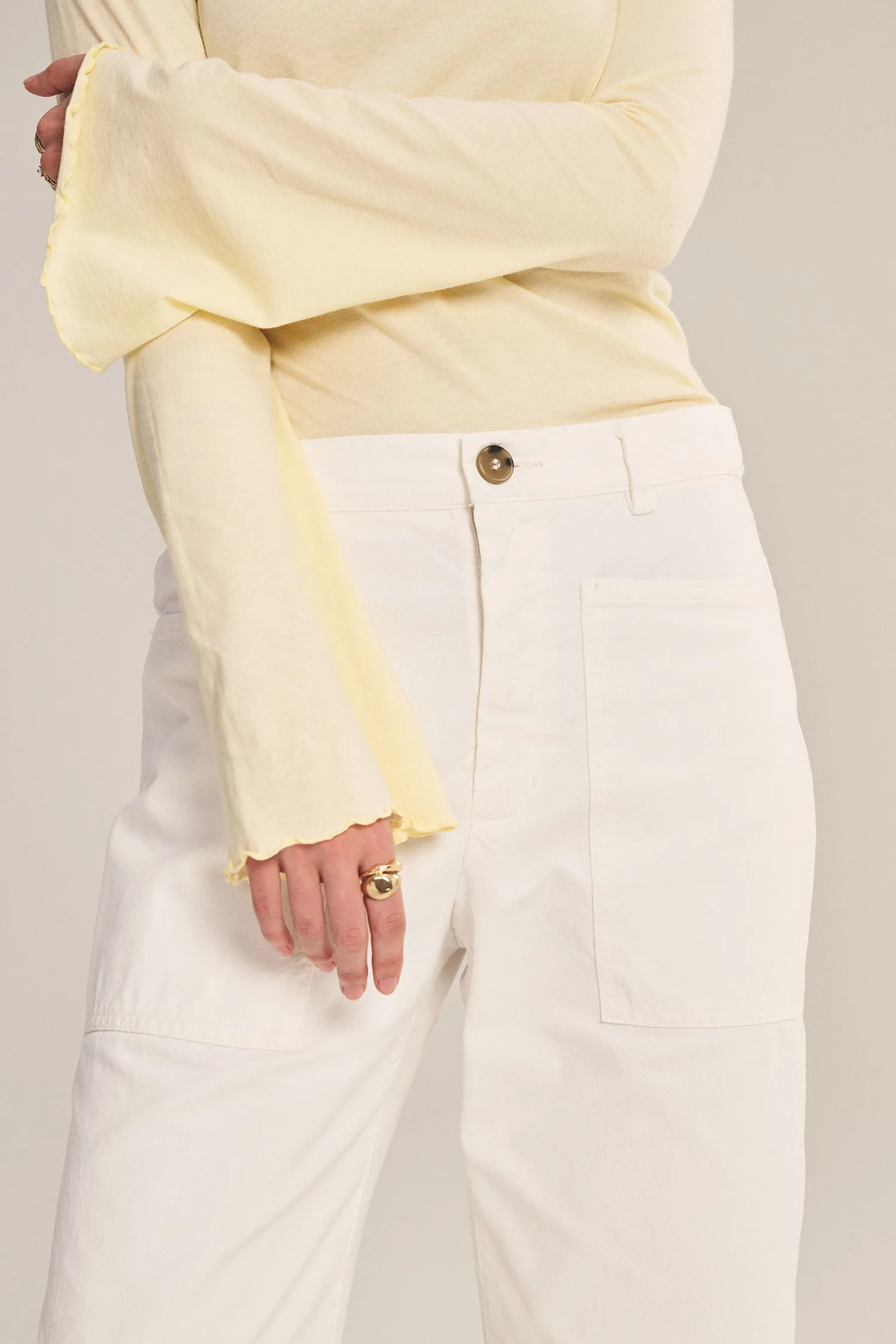 BRYLIE TROUSER IN SLEET sold by Velvet Tees product image thumbnail 4