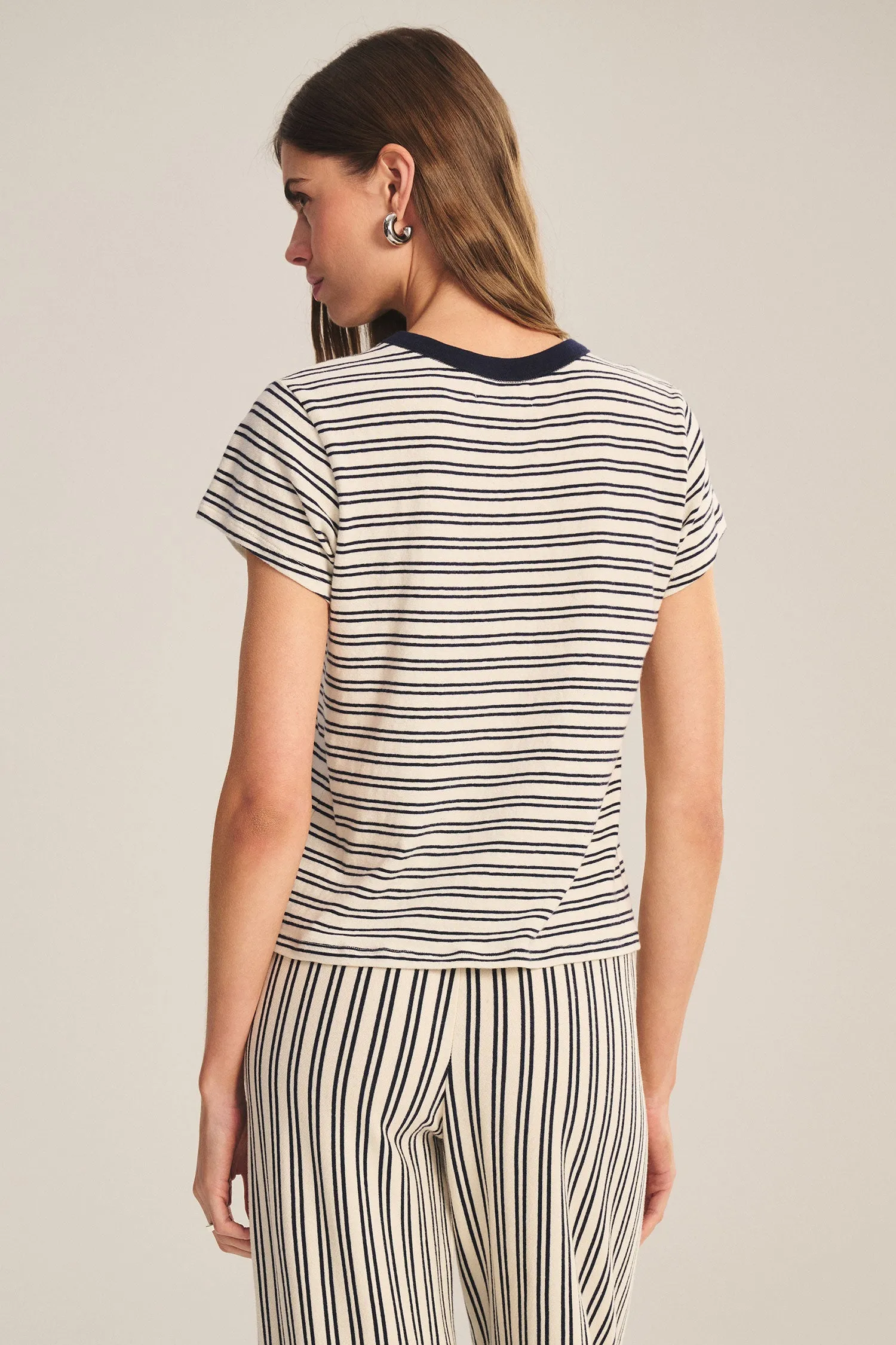 FOSTER T-SHIRT IN NAVY sold by Velvet Tees product image thumbnail 4