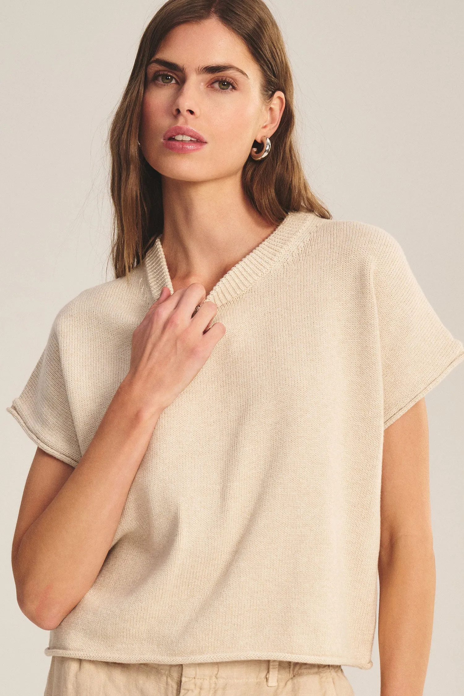 KEENY SWEATER IN OAT sold by Velvet Tees product image thumbnail 5