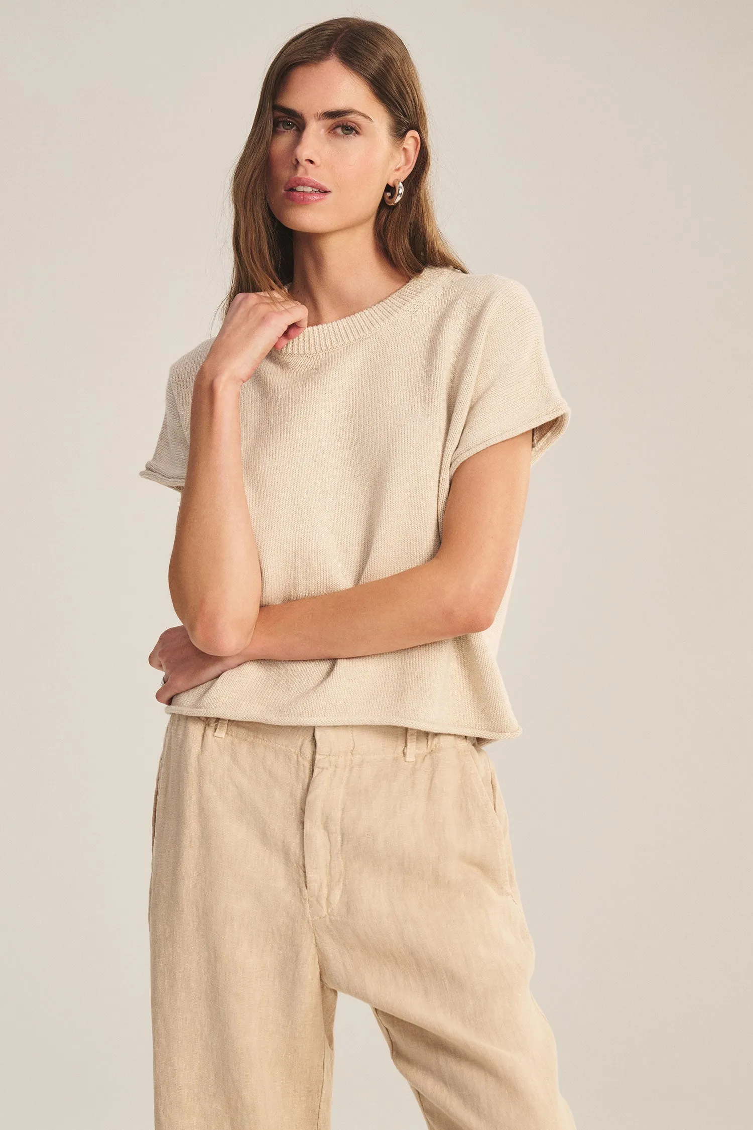KEENY SWEATER IN OAT sold by Velvet Tees product image thumbnail 4