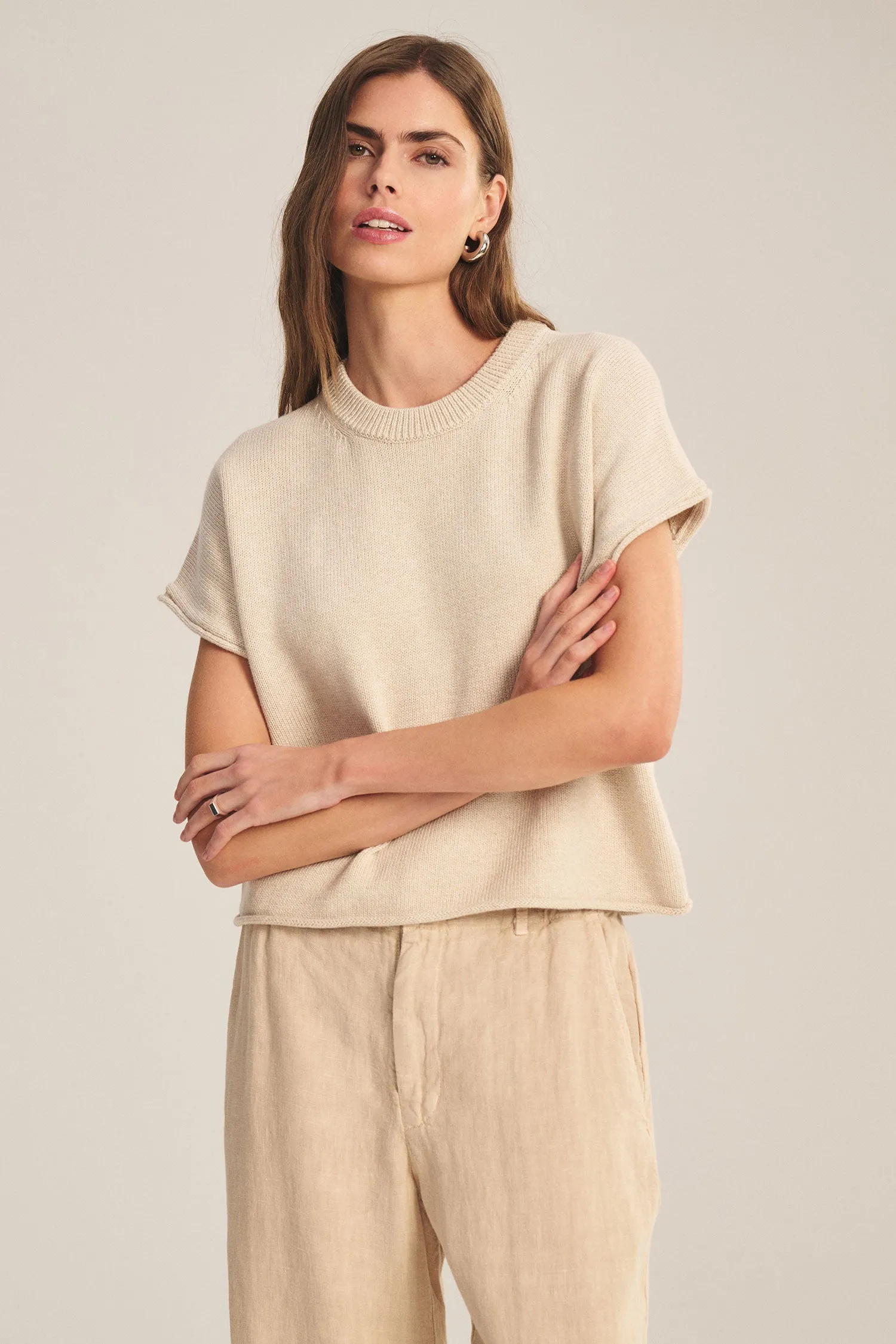 KEENY SWEATER IN OAT sold by Velvet Tees product image thumbnail 2