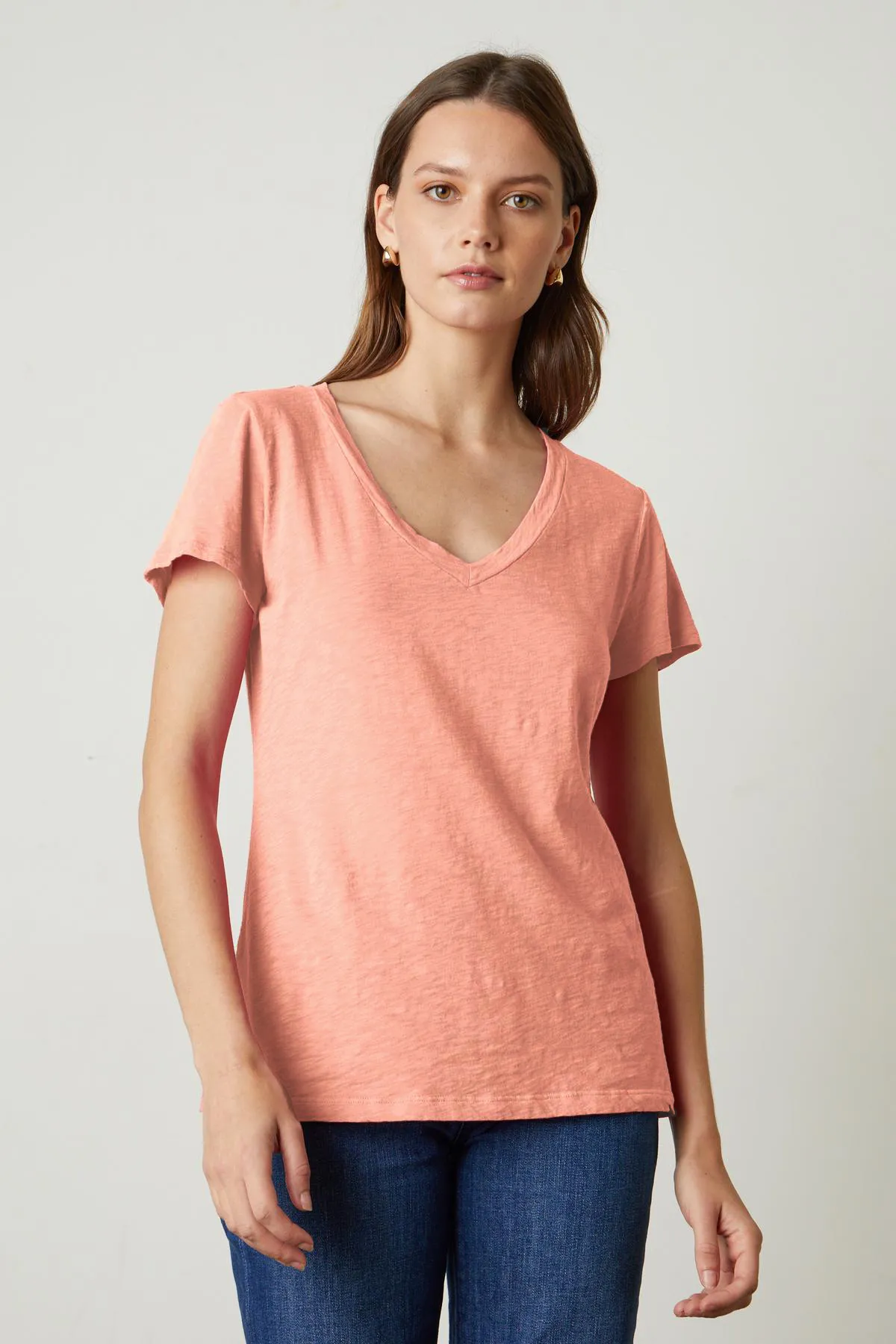 LILITH COTTON SLUB T-SHIRT IN CORSET sold by Velvet Tees