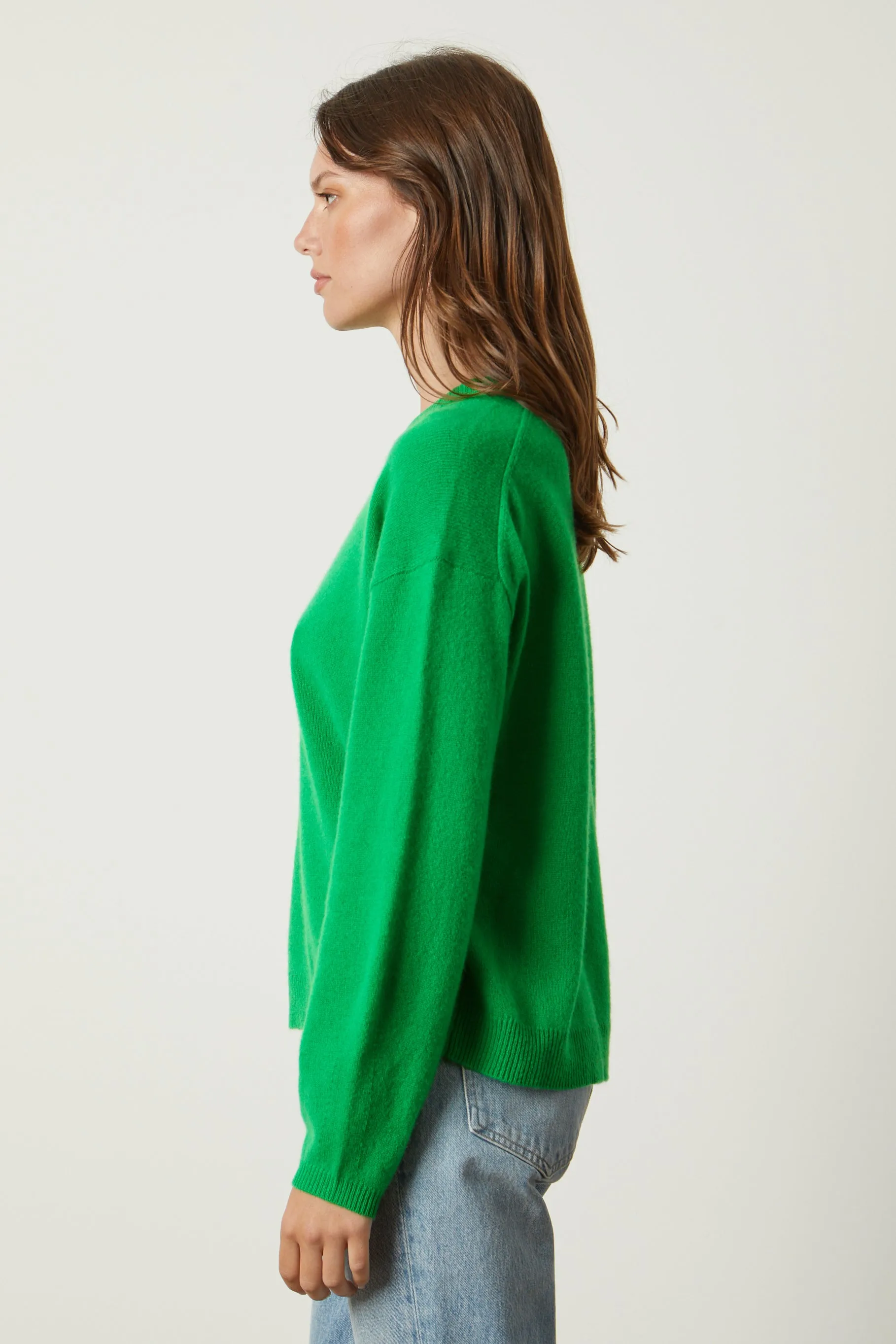 BRYNNE CASHMERE CLASSICS TOP IN GRASS sold by Velvet Tees product image thumbnail 2