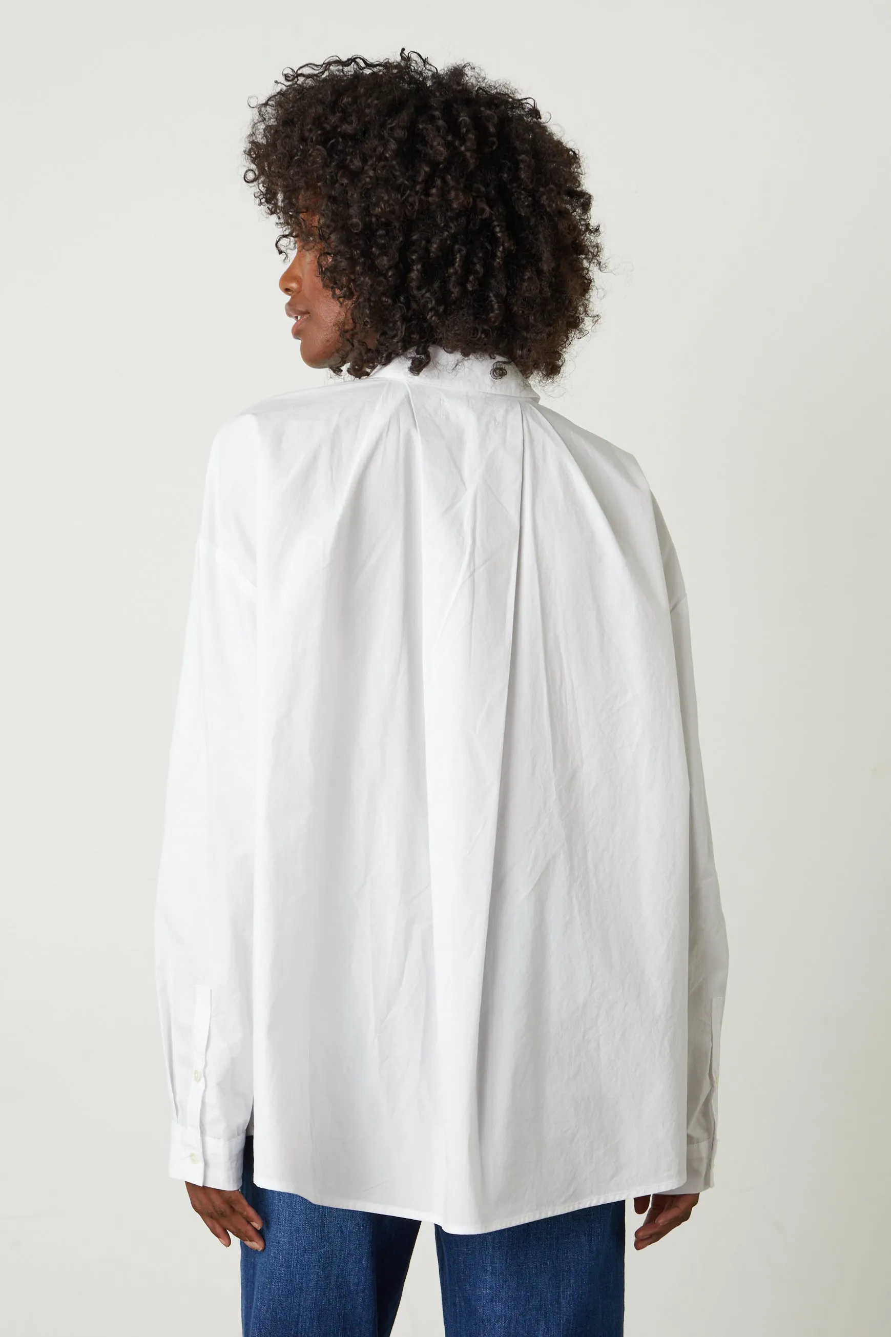 DAKOTA BUTTON-UP SHIRT IN WHITE sold by Velvet Tees product image thumbnail 4