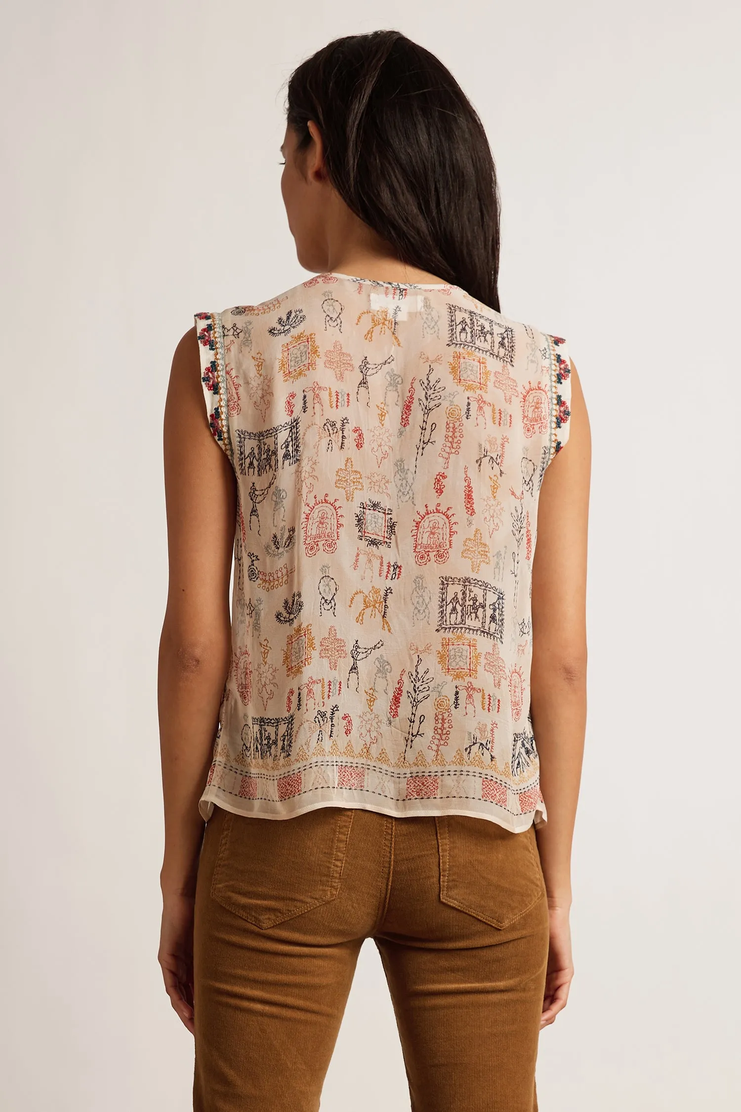 ALURRA CLEO PRINT TOP IN MULTI sold by Velvet Tees product image thumbnail 2