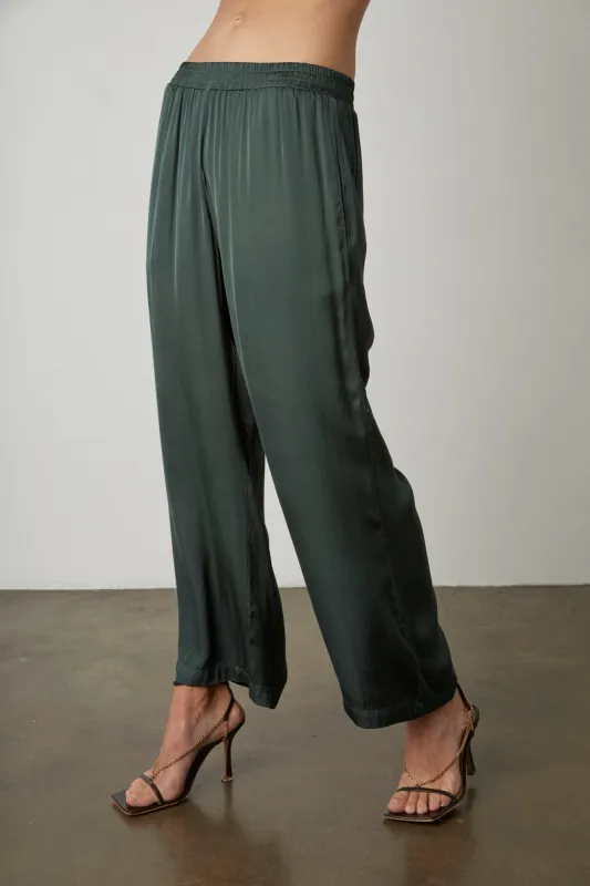 JACY WIDE LEG TROUSERS IN CYPRESS sold by Velvet Tees