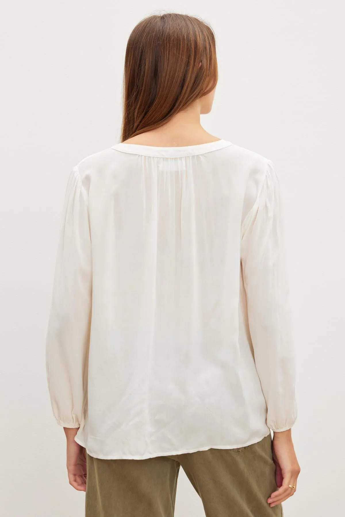 ASHLEY V-NECK TOP IN WINTER sold by Velvet Tees product image thumbnail 2
