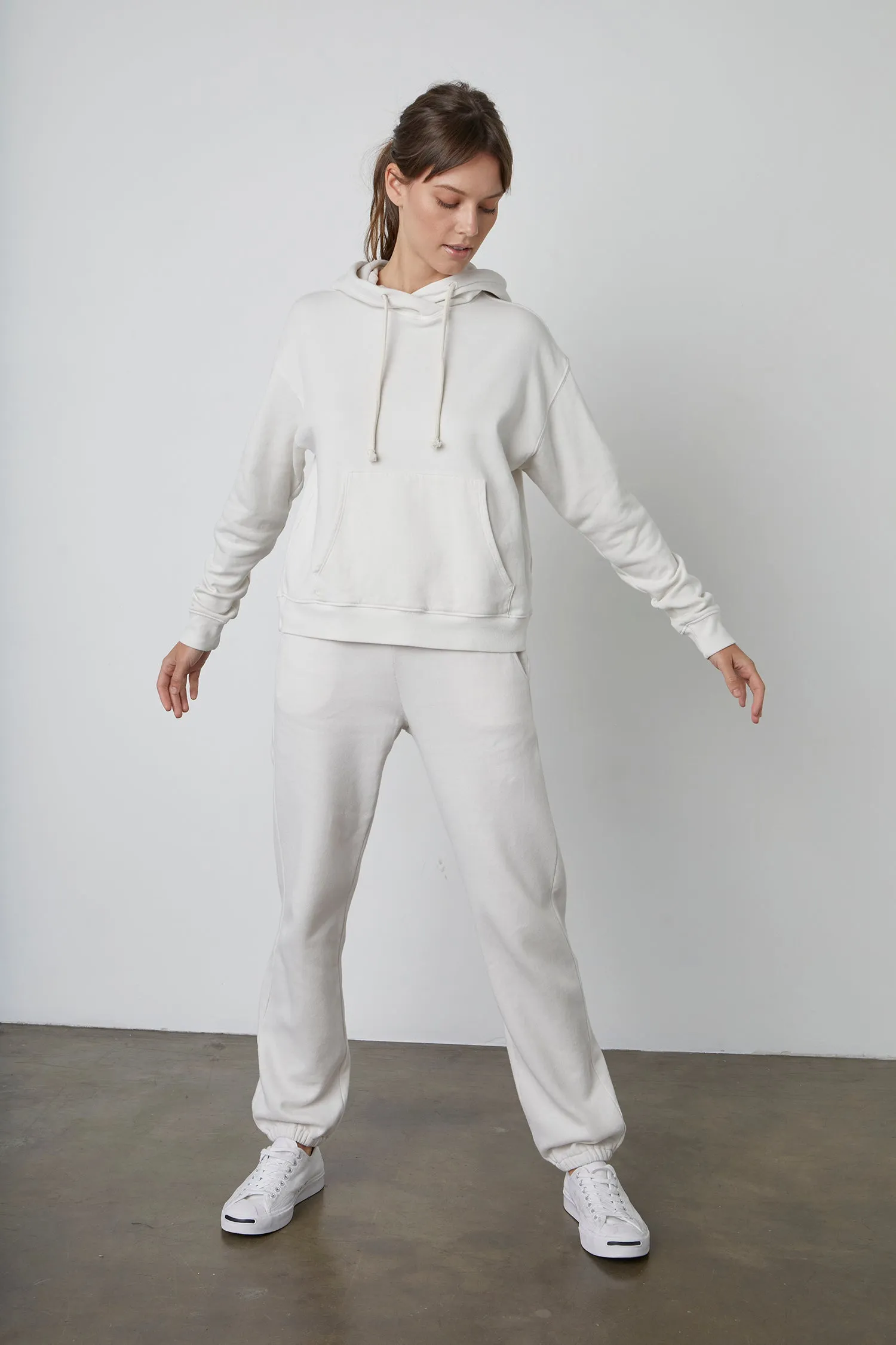 MEGAN FLEECE SWEATPANT IN COCONUT sold by Velvet Tees product image thumbnail 4