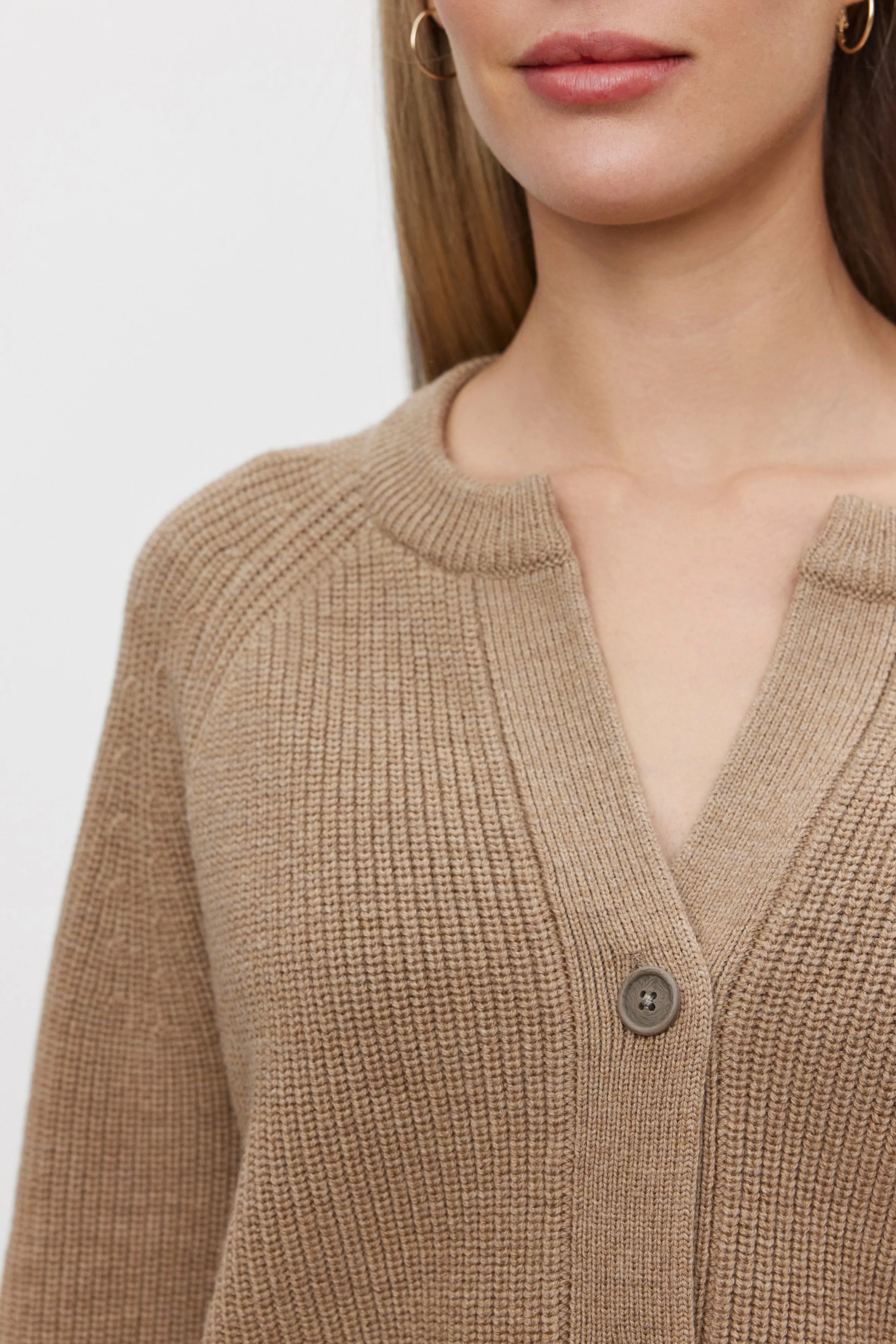 SHAYLA CARDIGAN IN CAMEL sold by Velvet Tees product image thumbnail 4