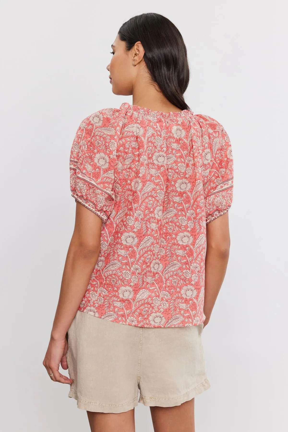 LYRA TOP IN ROUGE sold by Velvet Tees product image thumbnail 3