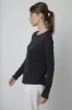 DANIELA WHISPER COTTON TEE IN BLACK sold by Velvet Tees