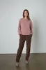 BRYNNE CASHMERE CLASSICS TOP IN ROSEBUD sold by Velvet Tees