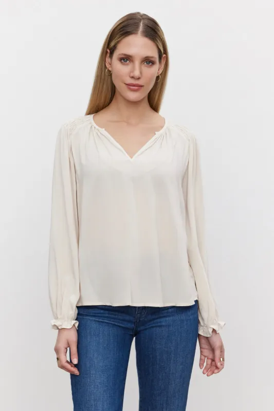 AZALEA BLOUSE IN JASMINE sold by Velvet Tees