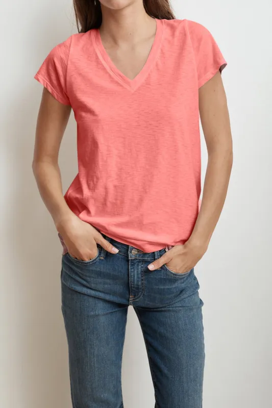 JILL COTTON SLUB T-SHIRT IN TUTU sold by Velvet Tees