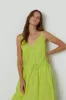MADELYN COTTON EYELET TANK DRESS IN LIME sold by Velvet Tees