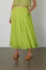 WYNNE COTTON EYELET MAXI SKIRT IN LIME sold by Velvet Tees
