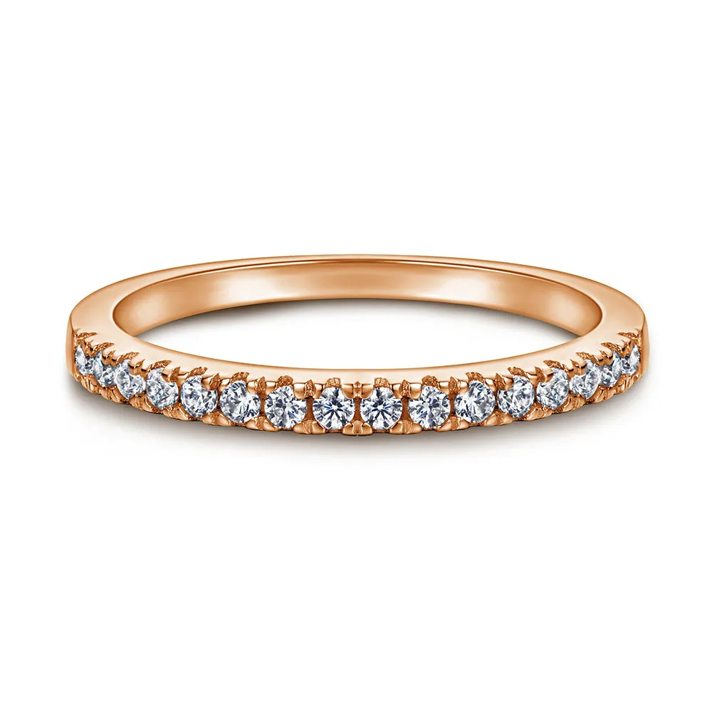 The Victoria - 18kt Rose Gold Wedding Ring Set sold by Vintage Gentlemen product image thumbnail 4
